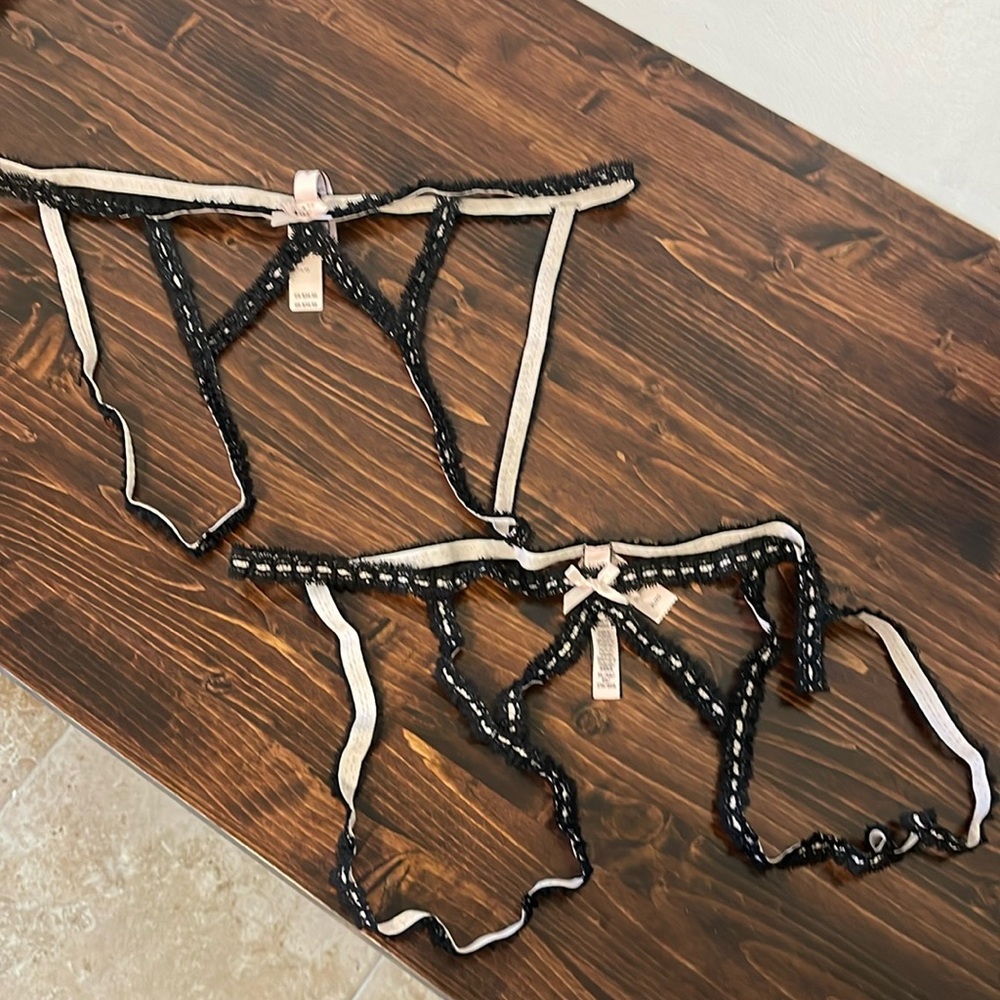 Victoria’s Secret black lace lingerie